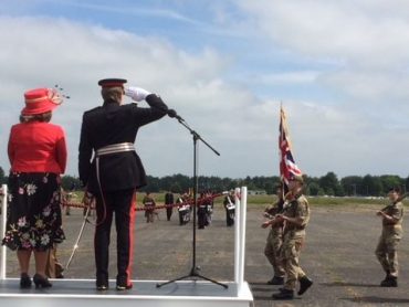 The Lord-Lieutenant Takes the Salute at Bassingbourn Barracks-9th June 2018