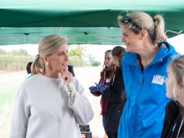HRH The Countess of Wessex visits Annabel’s Farm