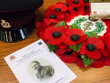 Frank Young VC Honoured with a Service