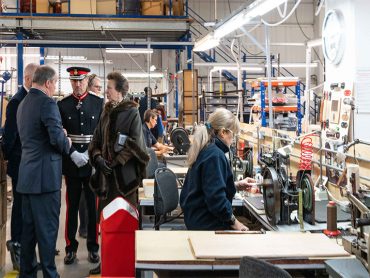 HRH The Princess Royal Visits Globe- Trotter Factory in Hoddesdon