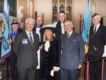 The unveiling and dedication of the memorial to Pilot Officer Peter Mildren