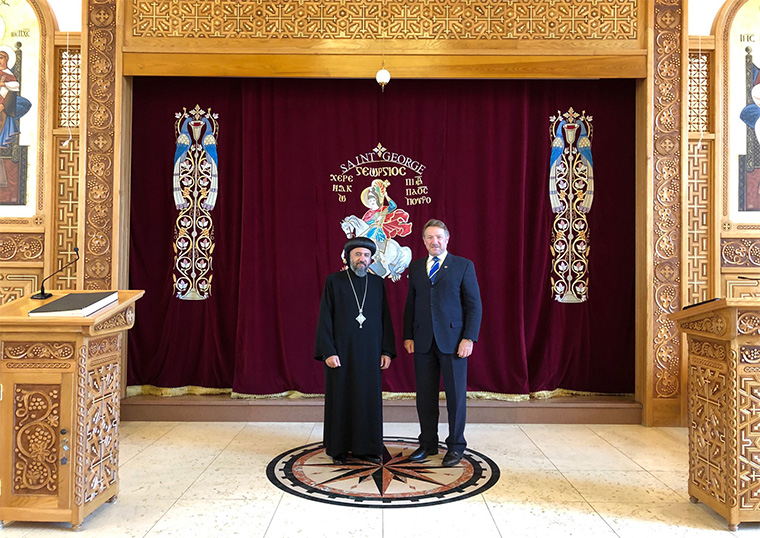 Lord-Lieutenant meets ArchBishop Angaelos of the Coptic Community