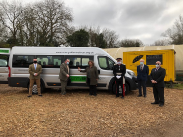 Lord-Lieutenant visits Sunnyside Rural Trust to see their New Minibus