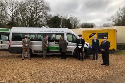 Lord-Lieutenant visits Sunnyside Rural Trust to see their New Minibus