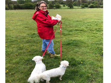 Dame Claire tries out the Pishiobury Park’s Self-guided Nature Trail