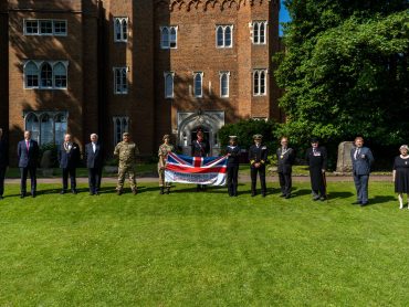 Richard Beazley DL attends Flag Raising on Armed Forces Day