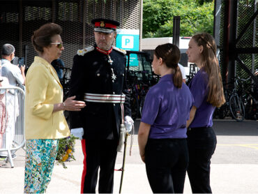 HRH Princess Anne Visits Lister Hospital Butterfly Volunteers