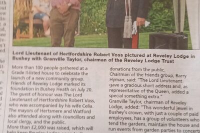 The Lord-Lieutenant Leads Community Celebrations at Reveley Lodge
