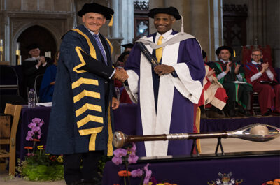 Luther Blissett DL receives an Honorary Doctor of Science