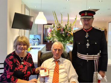 Lord Lieutenant Presents BEM Award to Dr William Hawkshaw
