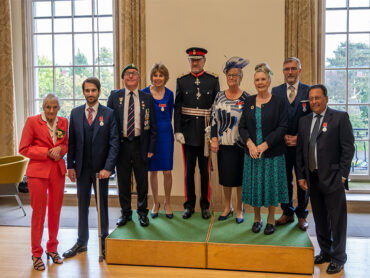 Lord-Lieutenant Presents BEM medals to Recipients of Hertfordshire