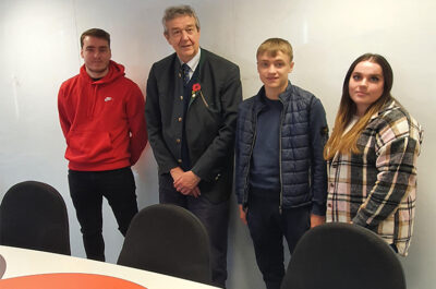 Charles Cecil DL visits MCP Property Services to learn about their Apprenticeship Scheme