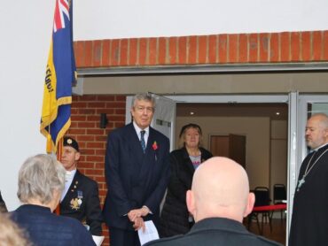 Lord Charles Cecil DL Opens new Hall of the Potters Bar Royal British Legion Branch