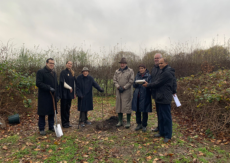 The Association of Jewish Refugees Planting Trees in Cassiobury Park