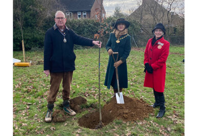 Sandridge Parish Council plants trees for the Queen’s Green Canopy