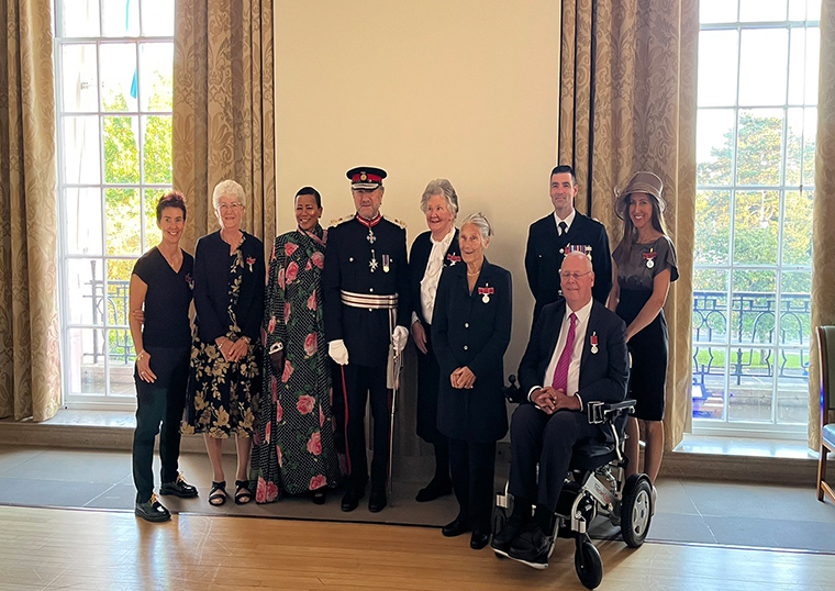 British Empire Medal ceremony for eight Hertfordshire winners