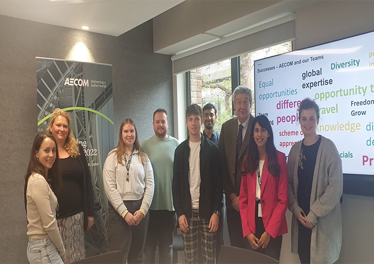 The Hertfordshire Lieutenancy and LEP visit AECOM in St Albans