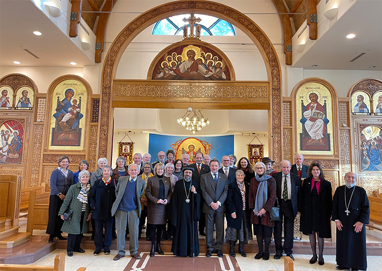 Members of the Hertfordshire Lieutenancy visit the Coptic Diocese in Stevenage