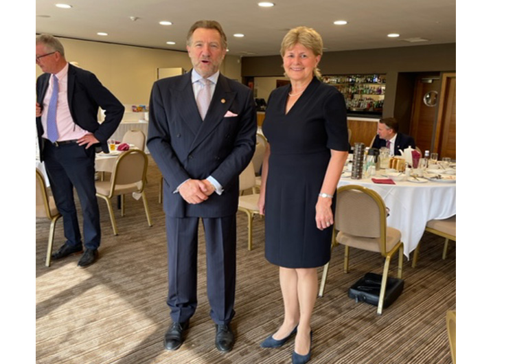 The Lord-Lieutenant addresses the Harpenden Business Club
