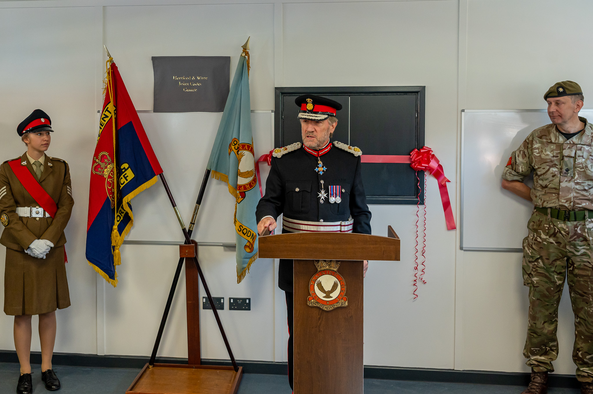 Opening of joint Air Force and Army Cadet Unit in Ware