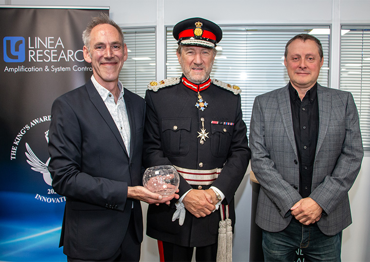 Kings Award for Innovation presented to Linea Research in Letchworth