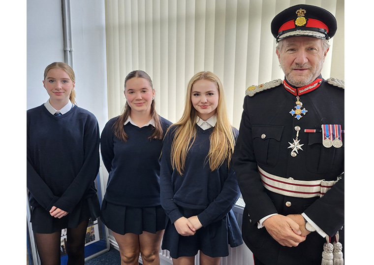 Lord Lieutenant visits Egerton Rothesay School in Berkhamsted