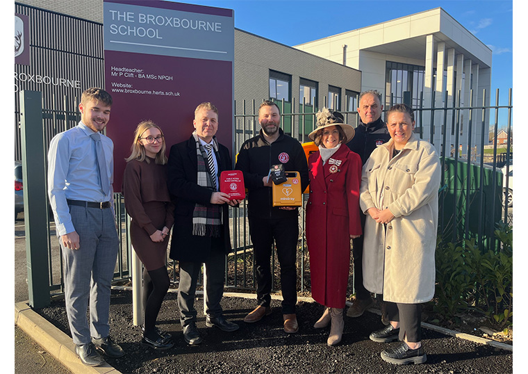 Public Access Defibrillators at Broxbourne School and Hoddesdon Methodist Church