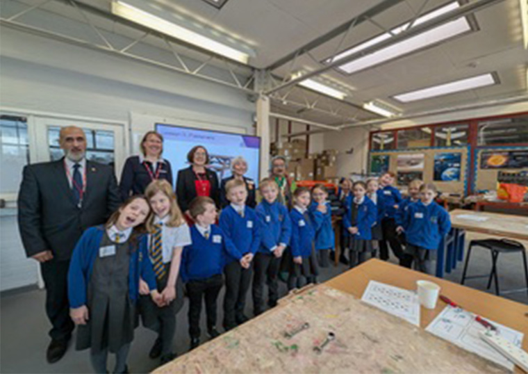 Members of the Lieutenancy observe the “We build it better” Programme at Sele School