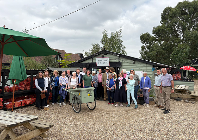 Lieutenancy visit to Church Farm