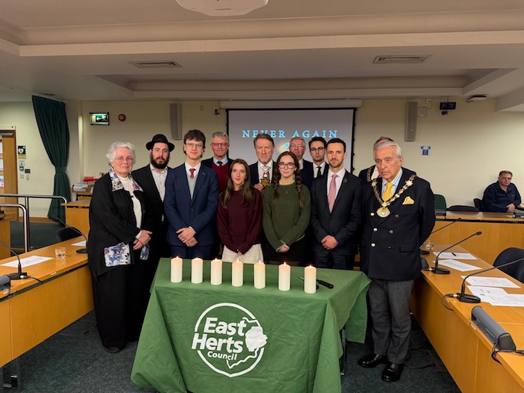 Holocaust event by East Herts Council in Hertford