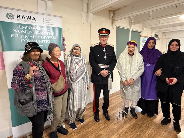 Lord-Lieutenant visits Asian Women’s Association in St Albans