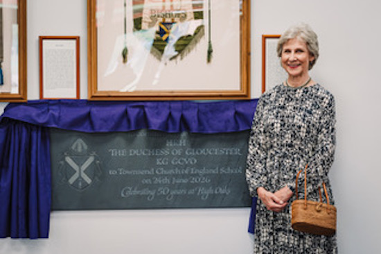 HRH Duchess of Gloucester attends the Townsend Church of England 50th Anniversary