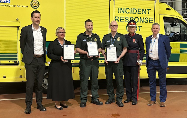 East of England Ambulance Service gain Dyslexia Friendly Workplace Quality Silver Medal